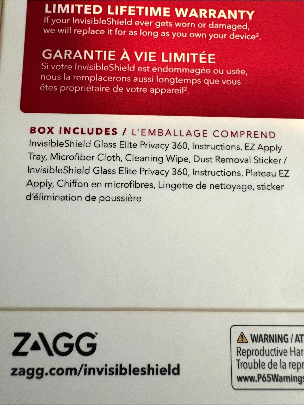 NEW ZAGG InvisibleShield Glass Elite Privacy 360 for Apple iPhone 14 Pro -SEALED